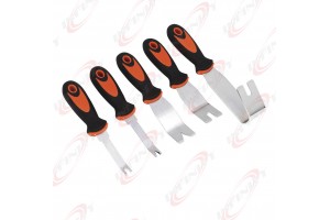  5pc metal Pry Tool Set Auto Door Panel Trim Upholstery Clip Remover Kit 